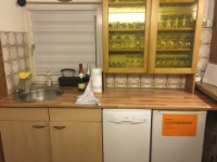 R&uuml;ckbereich Theke mit Sp&uuml;lmaschine